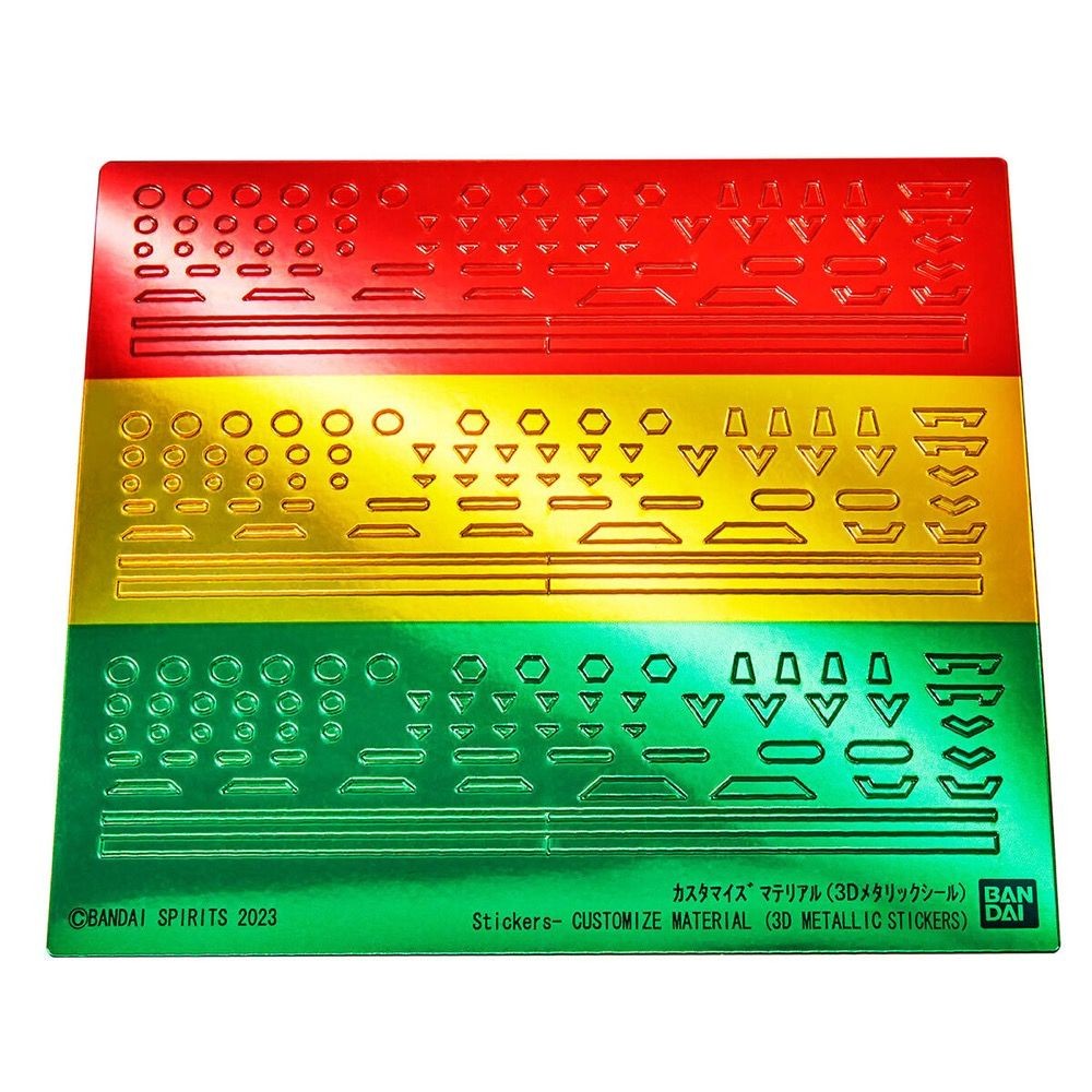 30MM - Customize Material (3D Metallic Stickers) - Model Kit