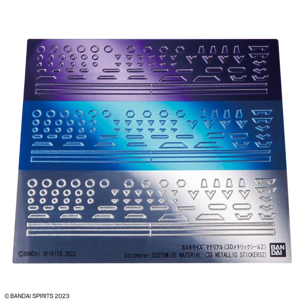 30MM - Customize Material (3D Metallic Stickers 2) - Model Kit