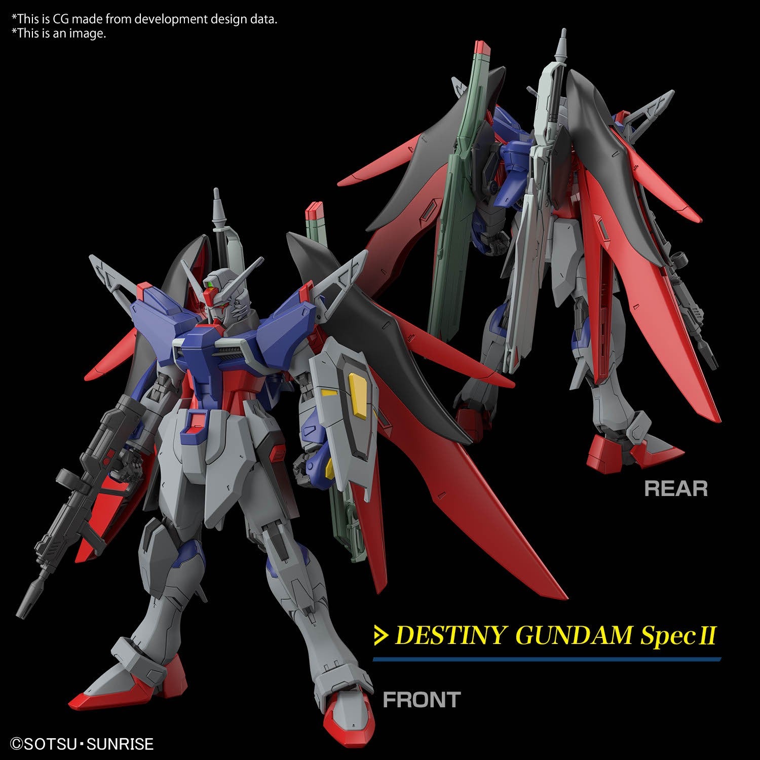 GUNDAM - HG 1/144 Destiny Gundam Spec II & Zeus silhouette - Model Kit