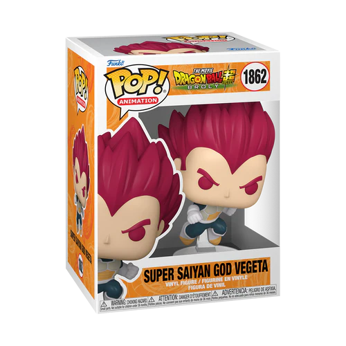 Dragon Ball Super: Broly POP! Animation Vinyl Figure SSG Vegeta 9 cm