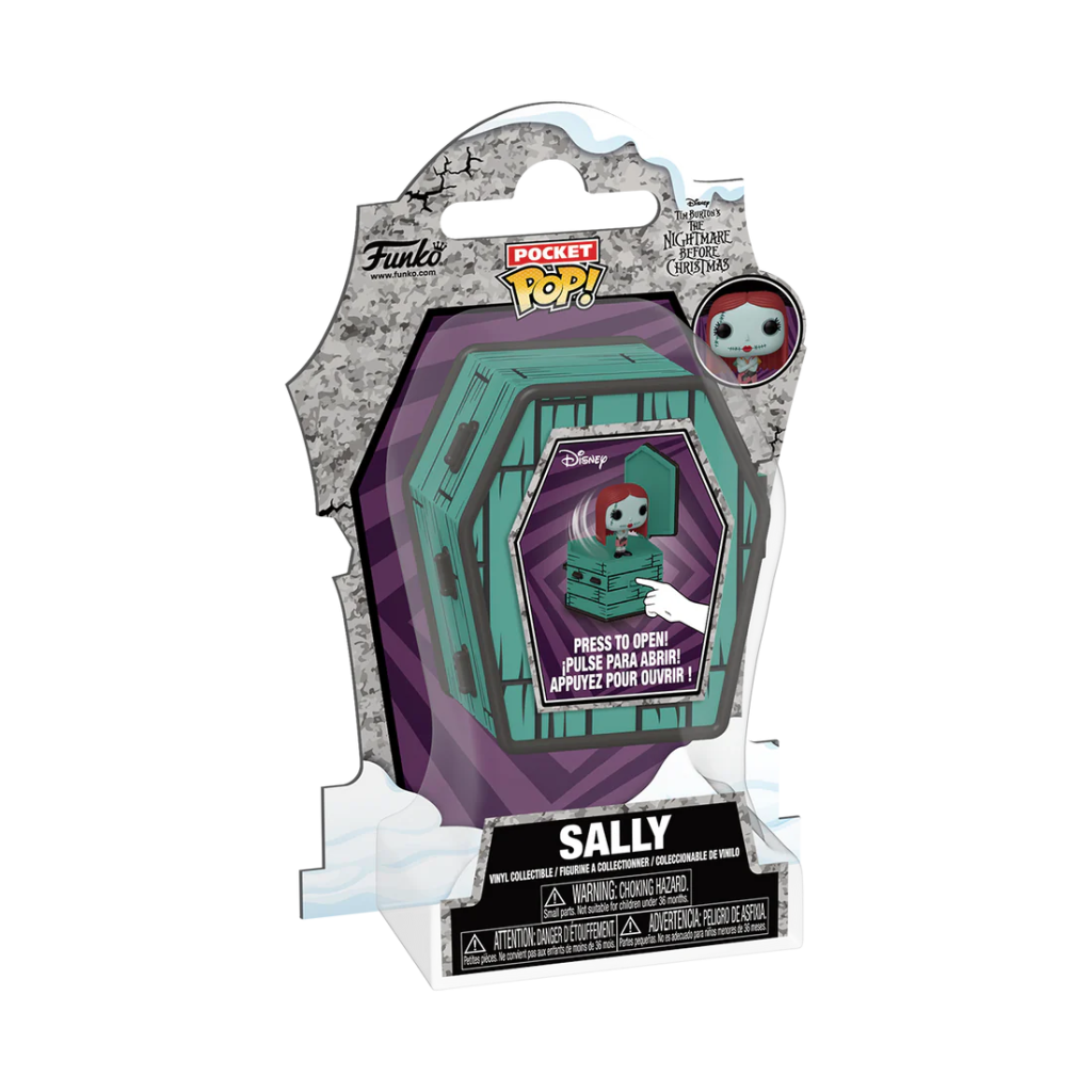The Nightmare Before Christmas Coffin Pocket POP! Vinyl Figure Sally Sewing 6 cm