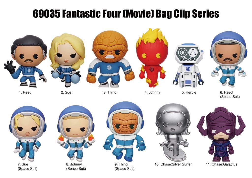 FANTASTIC FOUR - Movie - 3D Foam Bag Clip (Display 24 Pcs)