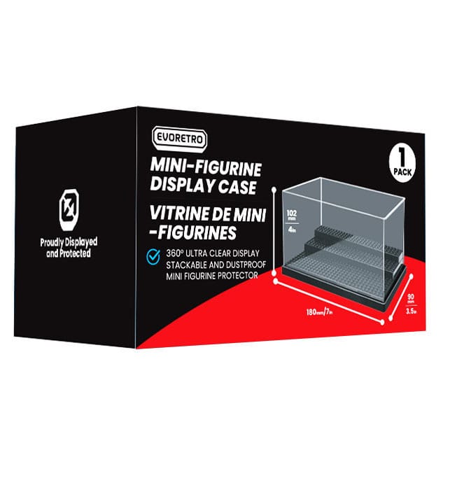 Evoretro Acrylic Display Case for mini figures Small