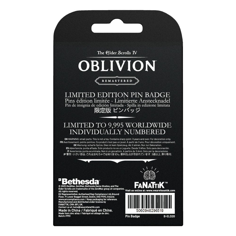 THE ELDER SCROLLS OBLIVION - Adoring Fan - Limited Edition Pin Badge