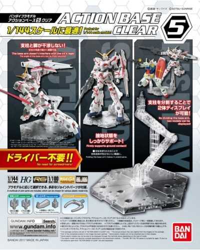 Display Stand Action Base 5 CLEAR 1/144