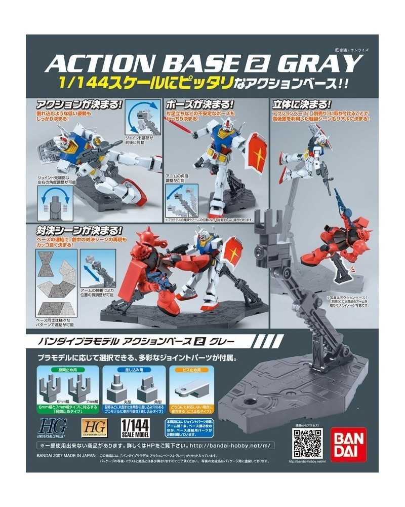 1/144 Display Stand Action Base 2 GRAY