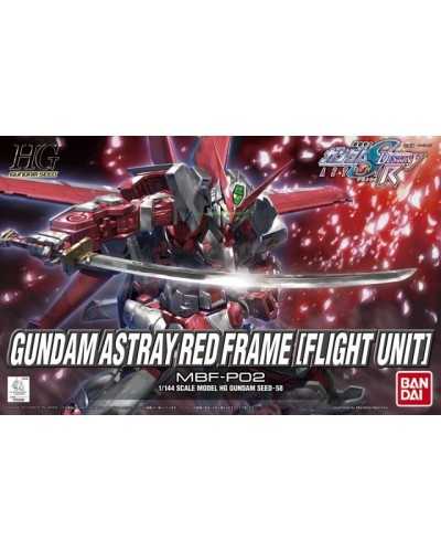HG SEED 58 MBF-P02 Gundam Astray Red Frame Flight Unit