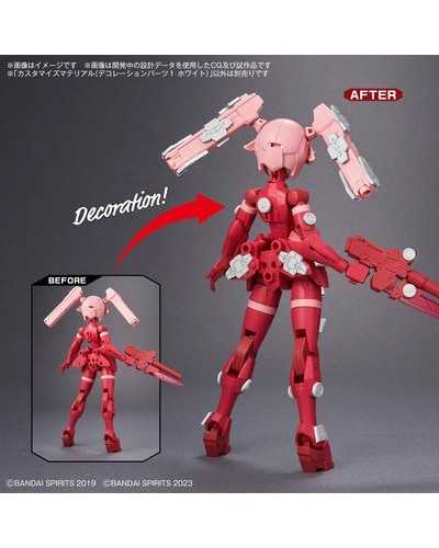 [PREORDER] 30MM - Customize Material (Decoration Parts 1 White)
