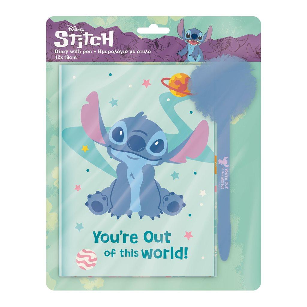 [PREORDER] STITCH - Gift Set Diary with lock + Pompom Pen