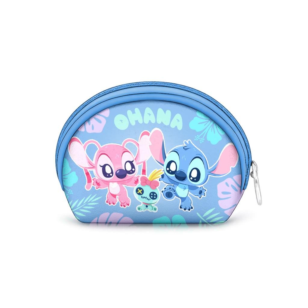 [PREORDER] STITCH & ANGEL - Ohana  - Oval Coin Purse '12x9x4,5cm'