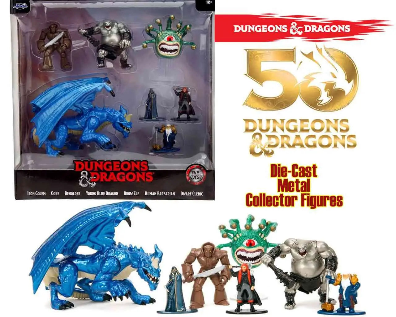 [PREORDINE] Dungeons & Dragons Nano Metal Figures Gift Set - Jada Toys