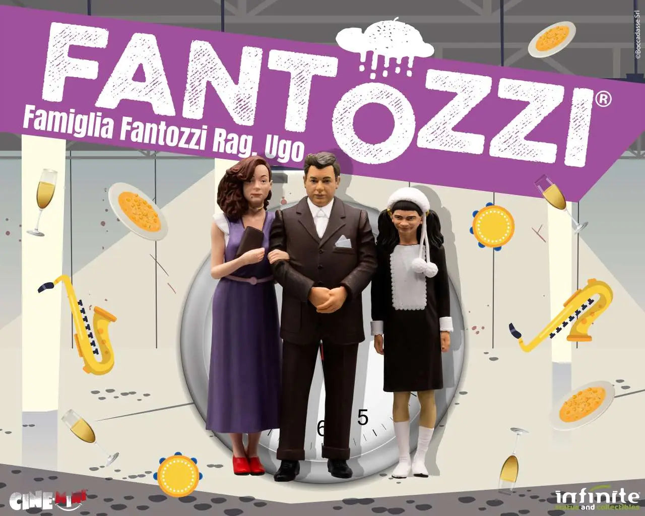 [PREORDINE] Fantozzi Famiglia Rag. Ugo Cinemini PVC - Infinite Statue
