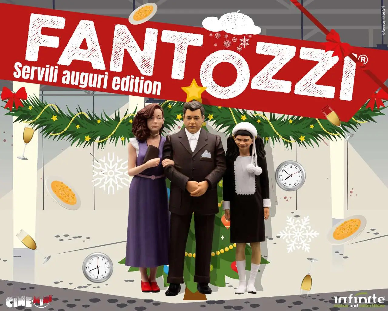 [PREORDINE] Fantozzi Famiglia Rag. Ugo Servili Auguri Edition Cinemini PVC