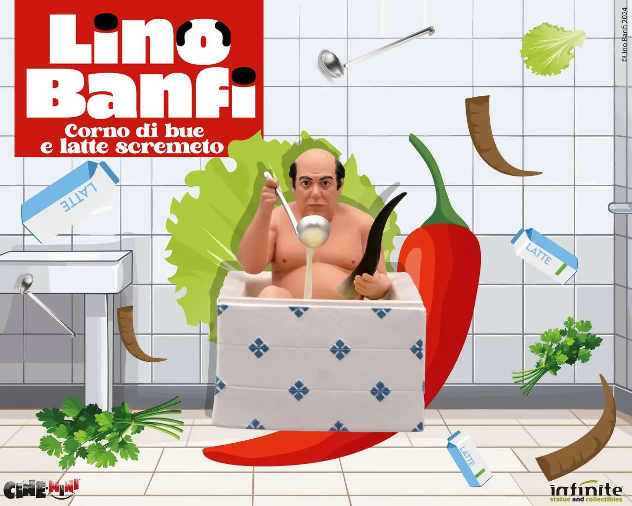 [PREORDINE] Lino Banfi "Corno di Bue e Latte Scremato" - Cinemini Infinite Statue