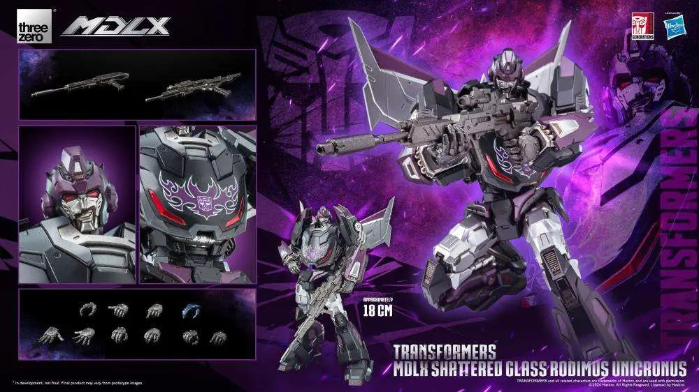 [PREORDINE] Transformers MDLX Shattered Glass Rodimus Unicronus ThreeZero