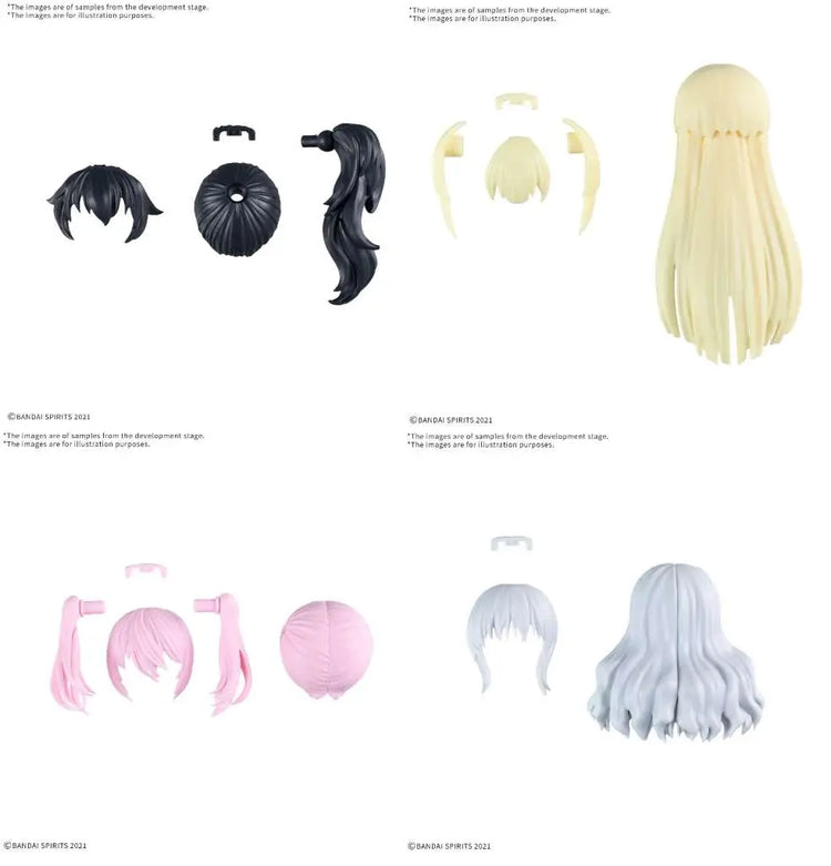 [PREORDINE] 30MS Option Hair Style Parts Vol. 11 - Set Completo 4 Tipi