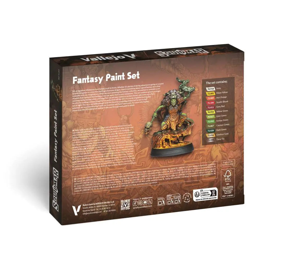 [PREORDINE] Vallejo x Squidmar Miniatures: Fantasy Paint Set