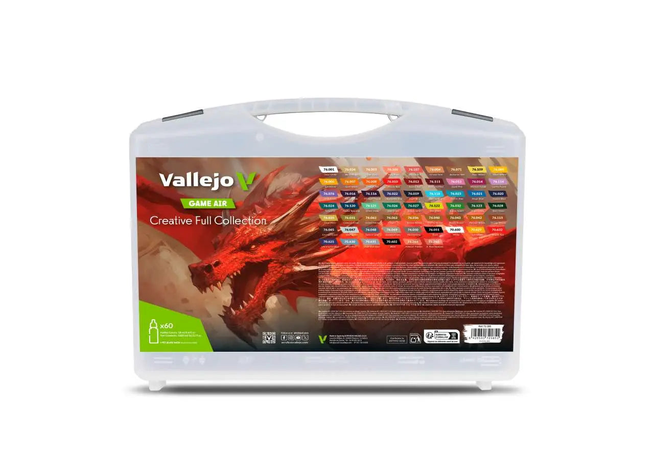 [PREORDINE] Vallejo Game Air Case 72185 - Collezione Completa Colori per Aerografo