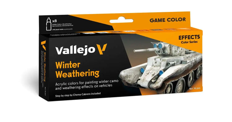 [PREORDINE] Set Colori Vallejo Model Color - Winter Weathering by Chema Cabrero 70263