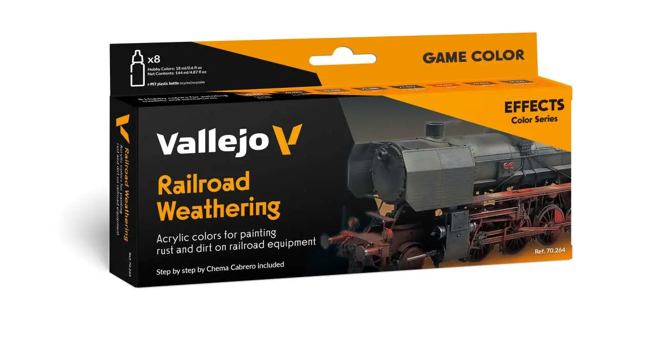 [PREORDINE] Vallejo Model Color Set 70264 - Weathering Ferroviario Chema Cabrero