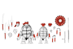 [PREORDINE] Teenage Mutant Ninja Turtles Mirage B&W First Turtles 2-Pack AF NECA