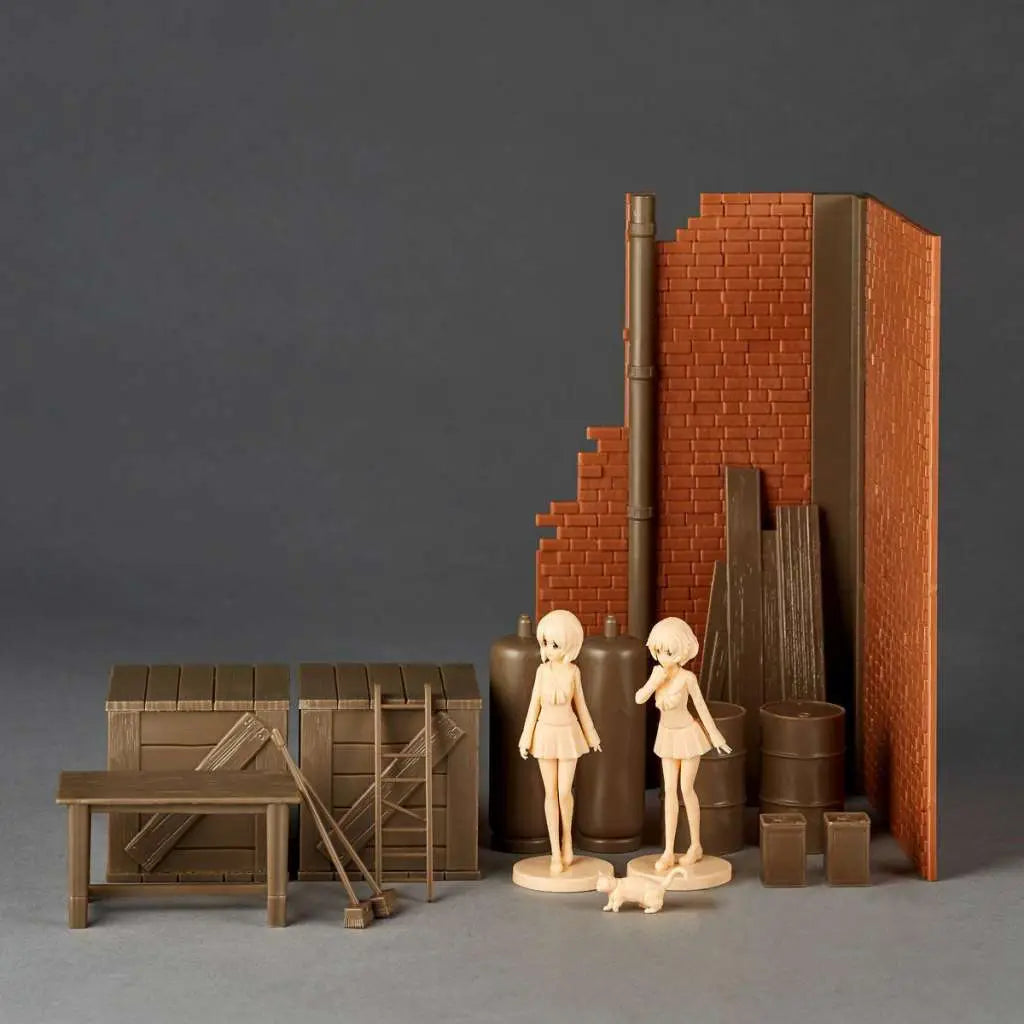 [PREORDINE] Girls und Panzer Last Chapter Garage Set (A) ARTPLA Model Kit Kaiyodo