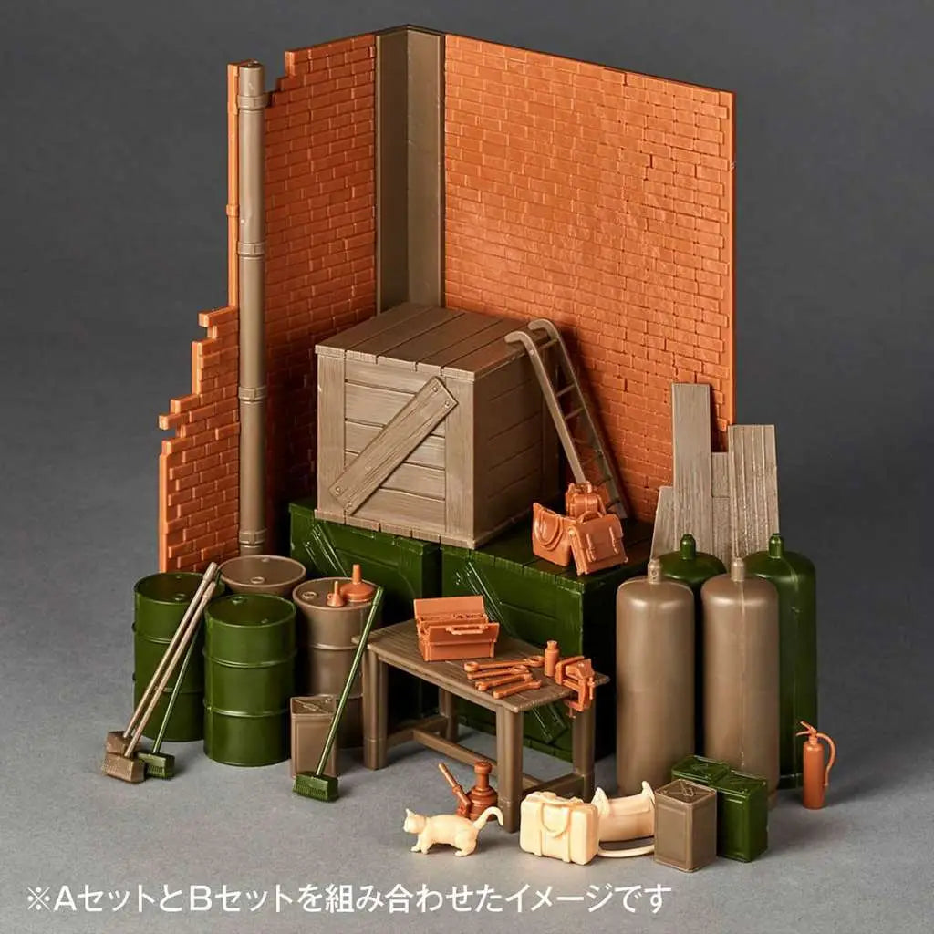 [PREORDINE] Girls und Panzer Last Chapter Garage Set (B) ARTPLA Model Kit Kaiyodo