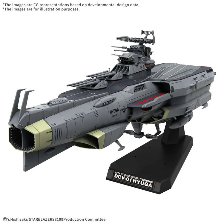 [PREORDINE] YAMATO 3199: EFCF HYUGA CLASS BATTLECARRIER DCV-01 HYUGA 1/1000