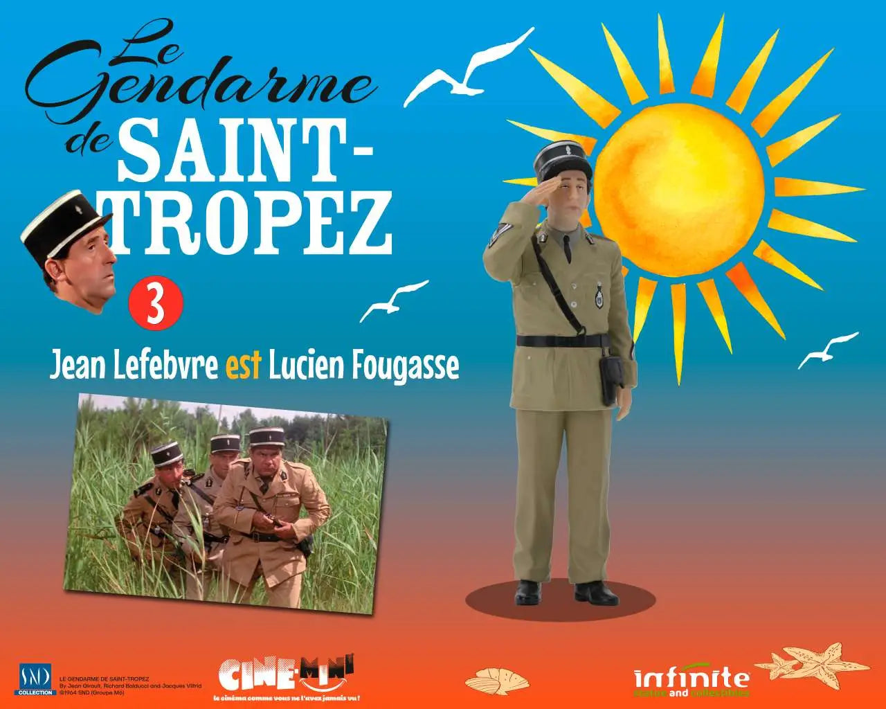 [PREORDINE] Jean Lefebvre (Lucien Fougas) - Le Gendarme de Saint-Tropez Cine-Mini PVC