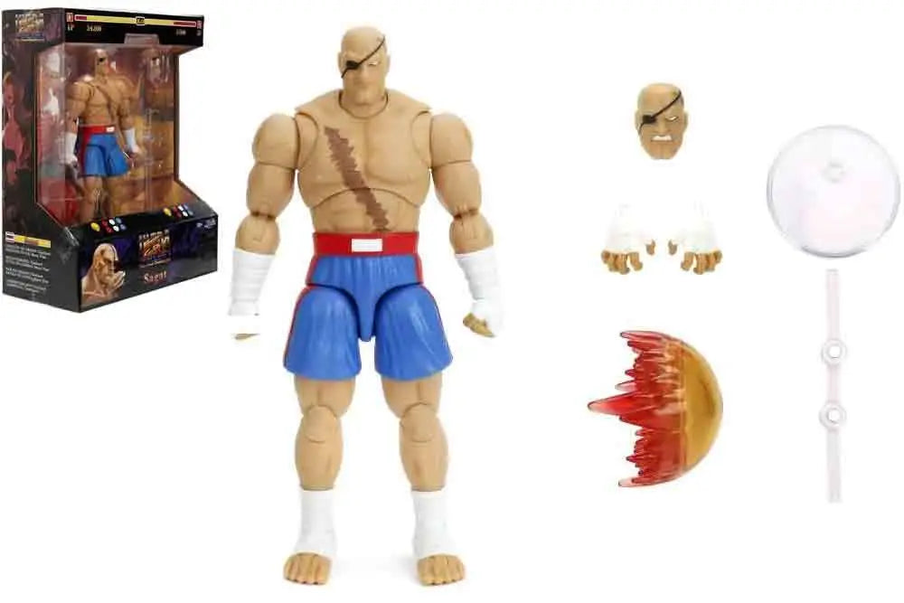 [PREORDINE] Street Fighter 2 Sagat 1/12 Deluxe Action Figure Jada Toys