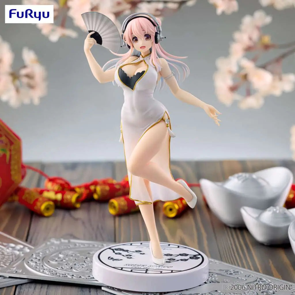 [PREORDINE] Super Sonico White China Dress Trio-Try-iT Figure