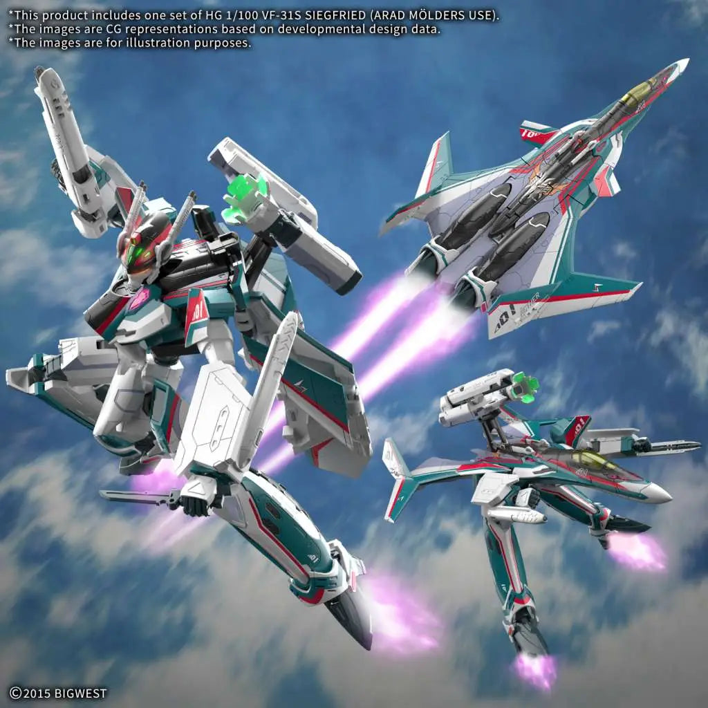 [PREORDINE] HG VF-31S Siegfried Arad Molders Use 1/100 - Model Kit Bandai