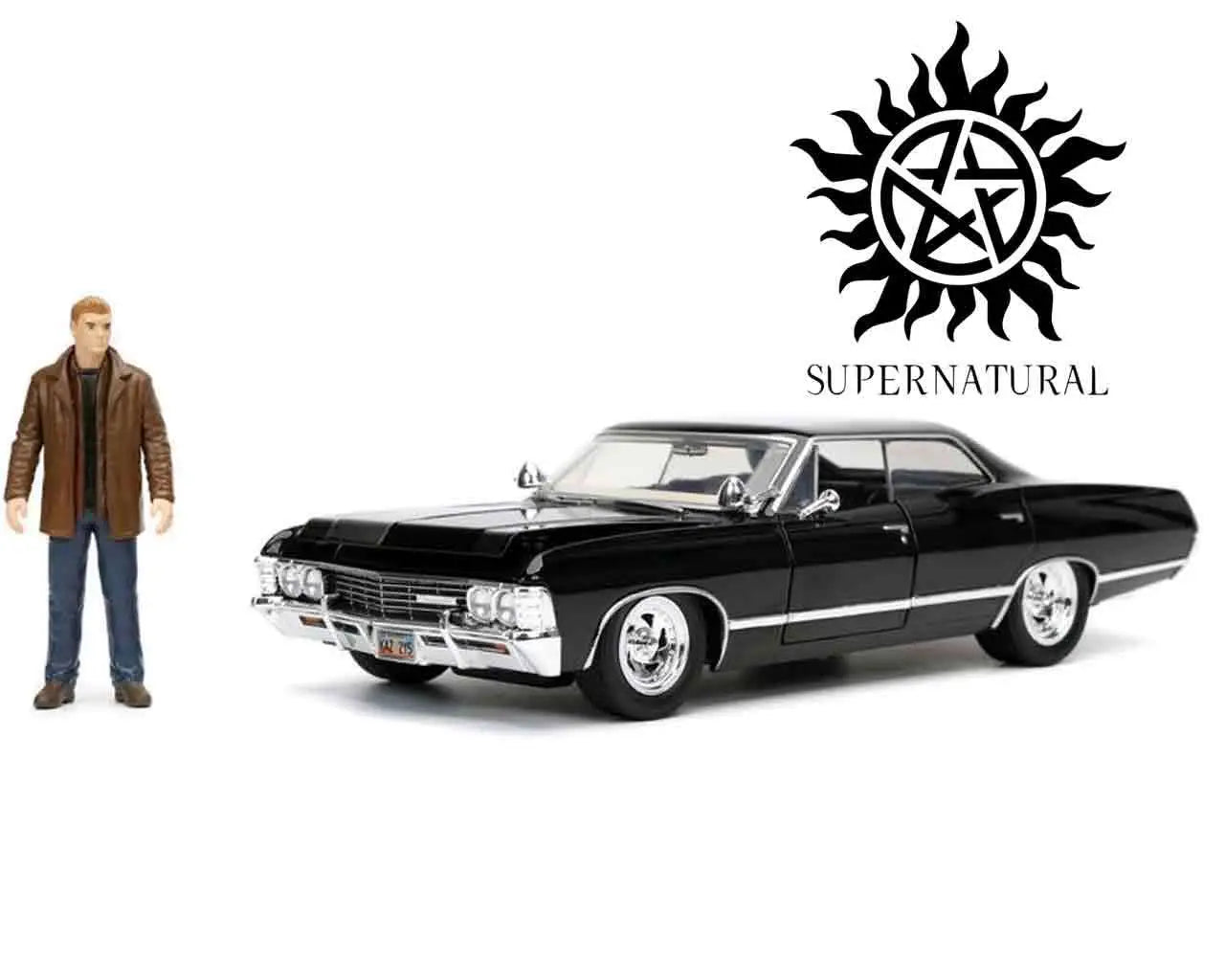 [PREORDINE] Supernatural 1967 Chevy Impala con Dean Winchester - Modellino Die-Cast 1/24