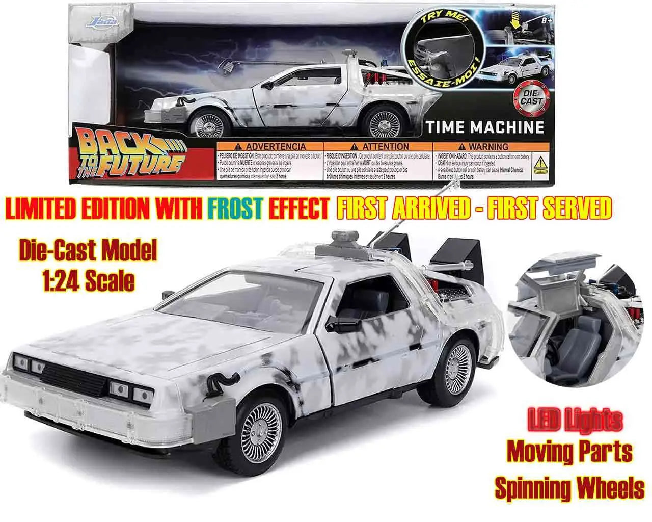 [PREORDINE] Ritorno al Futuro DeLorean Effetto Ghiaccio 1:24 Die-Cast Limited Edition