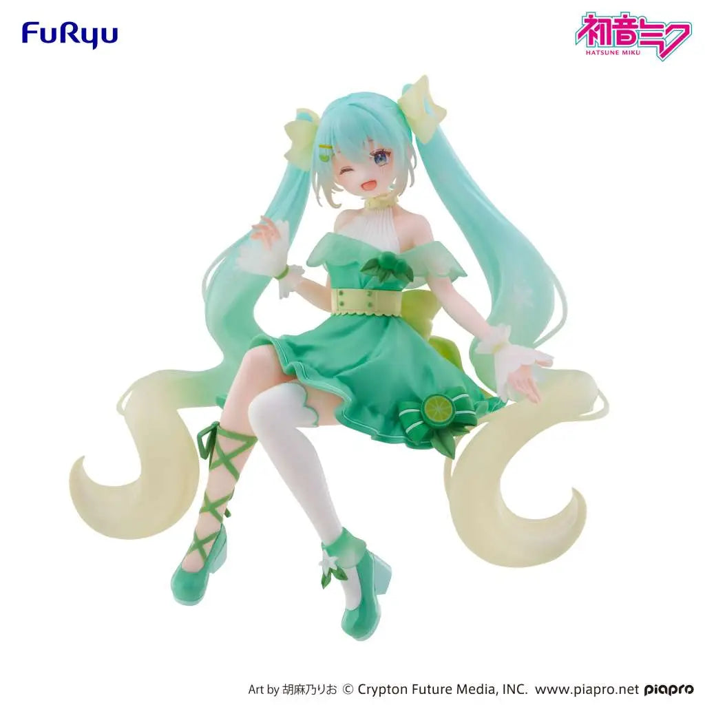 [PREORDINE] Hatsune Miku Noodle Stopper Lime - Statuetta FuRyu