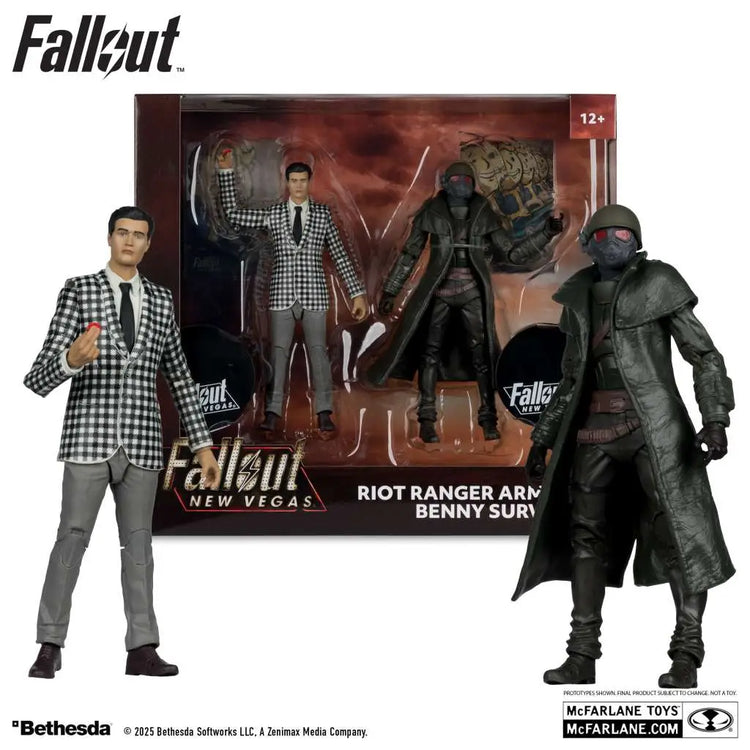 [PREORDINE] Fallout New Vegas: Action Figure Riot Ranger Armor & Benny (2-Pack)