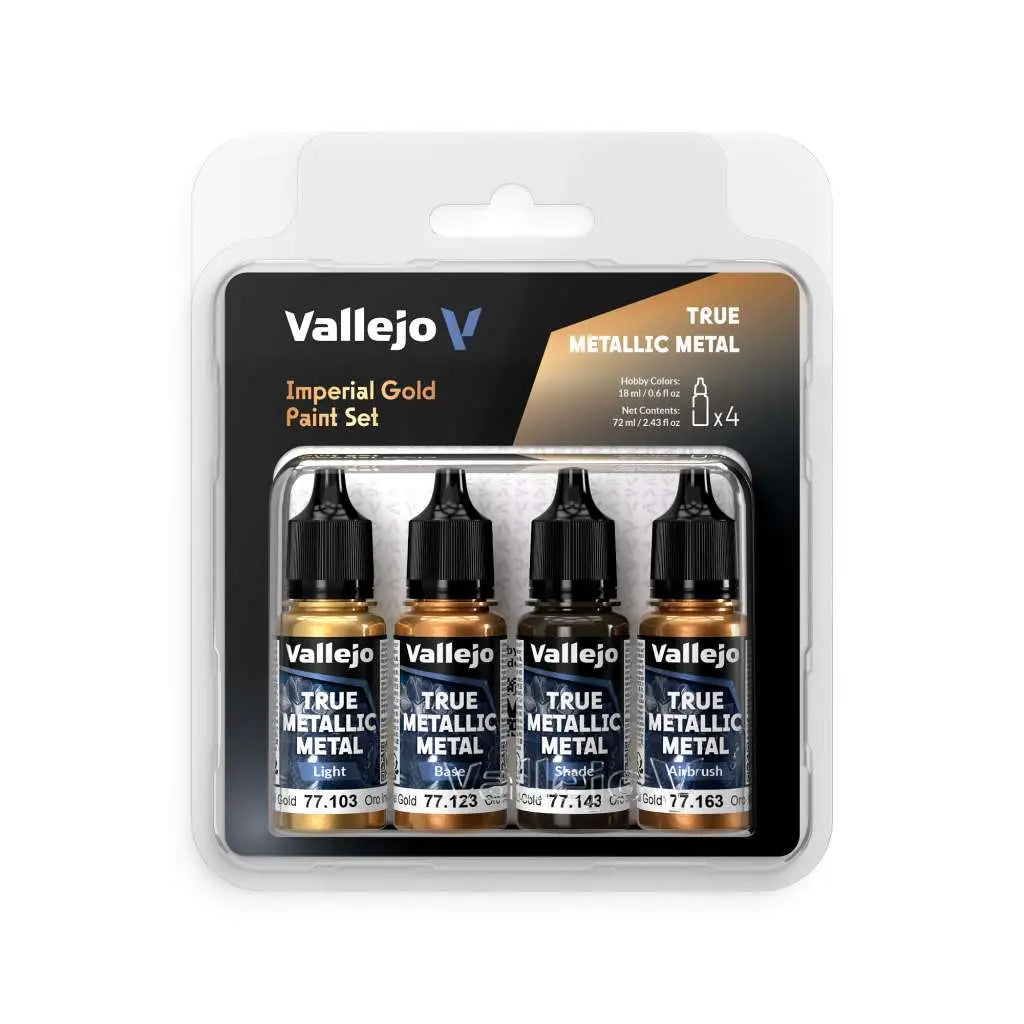 [PREORDINE] Vallejo True Metallic Metal - Set 4 Colori Oro Imperiale