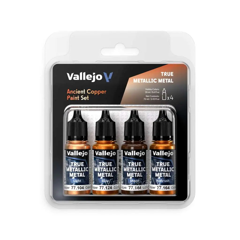 [PREORDINE] Vallejo True Metallic Metal Set 4 Colori: Rame Antico