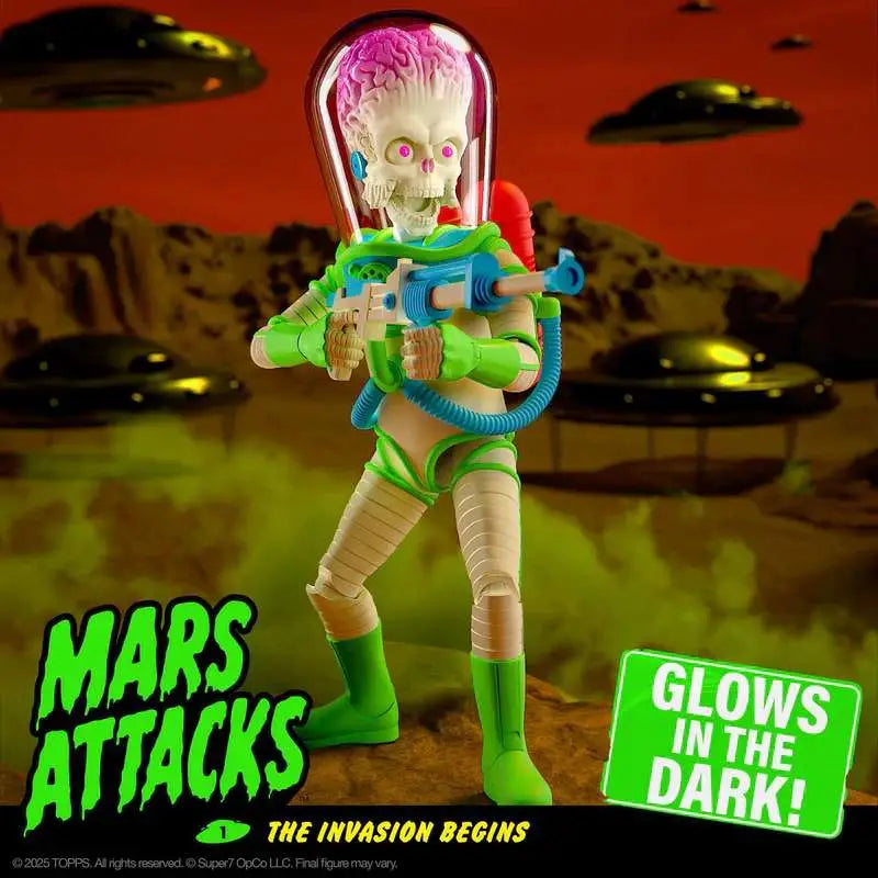 [PREORDINE] Mars Attacks ULTIMATES! Martian Glow in the Dark - The Invasion Begins