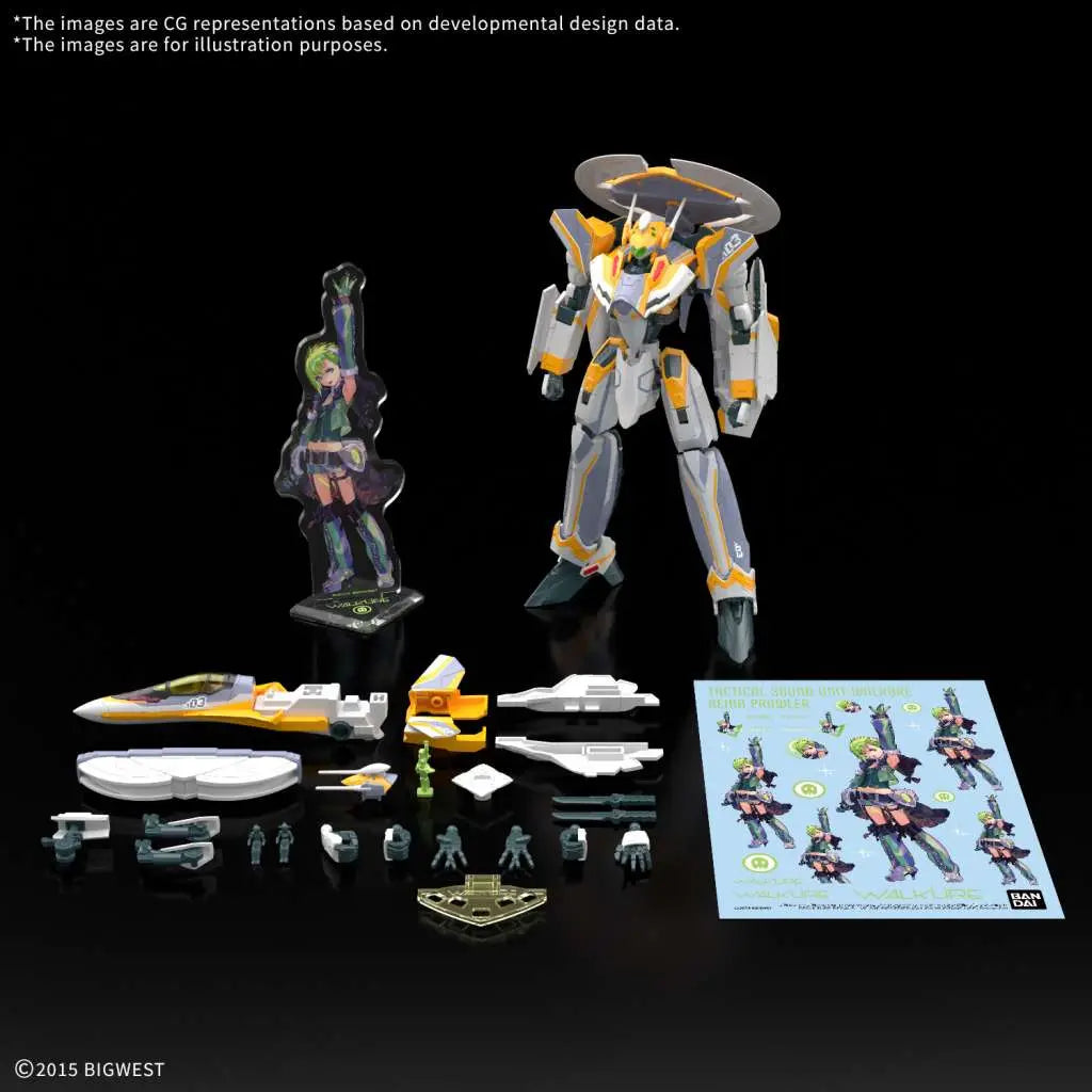 [PREORDINE] HG VF-31E Siegfried Chuck Mustang DX Set 1/100 - Macross Delta Model Kit