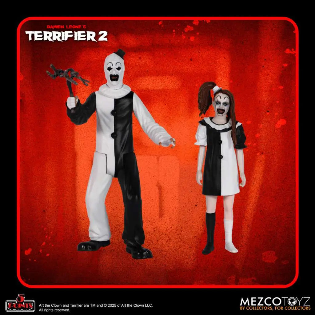[PREORDINE] Terrifier - Art the Clown & Little Pale Girl - Set 2 Action Figure 5 Points
