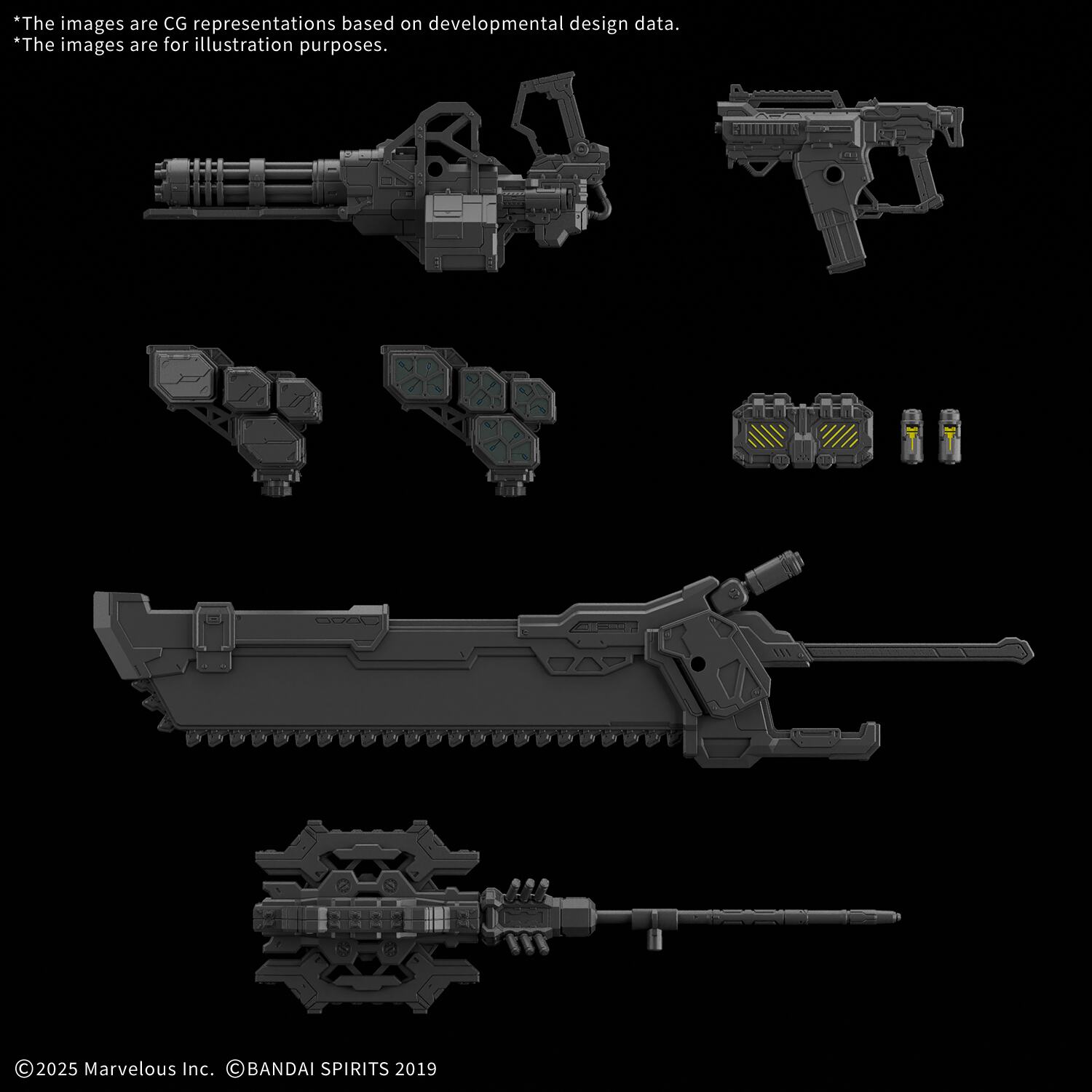 [PREORDINE] 30MM Option Parts Set Daemon X Machina TS Weapon Set 01 - Bandai Model Kit