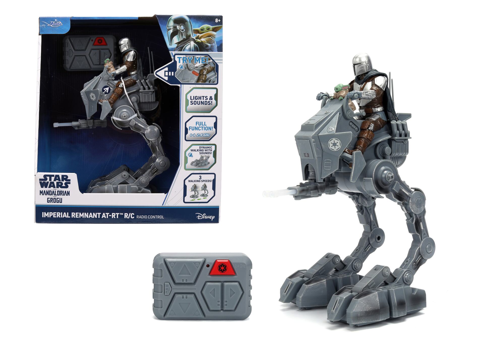 [PREORDINE] STAR WARS THE MANDALORIAN & GROGU IMPERIAL AT-RT RC 1/12 Jada Toys