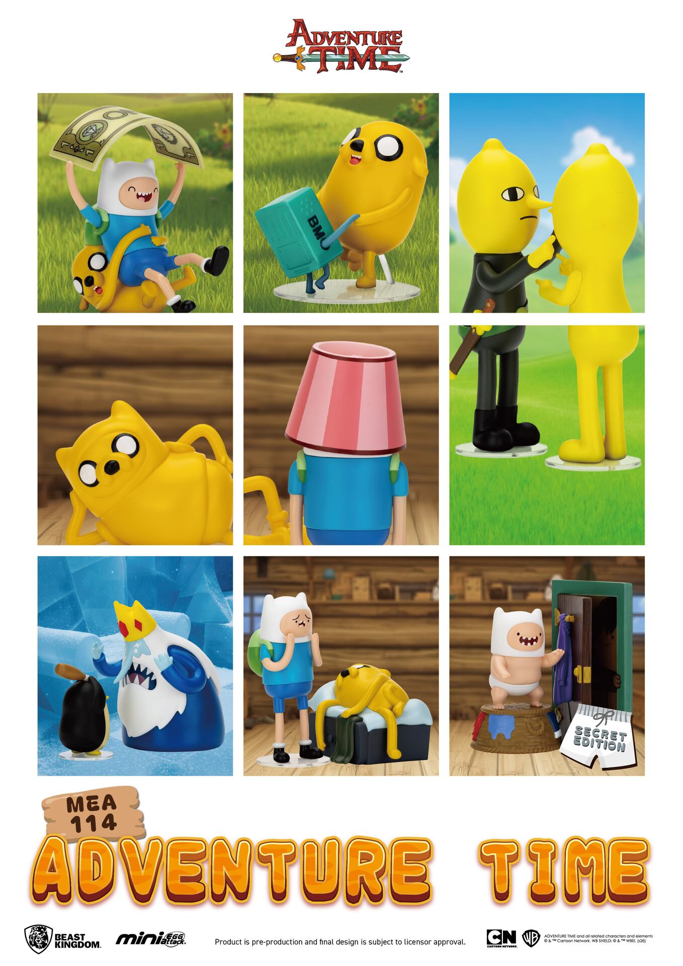 [PREORDINE] Adventure Time Mini Egg Attack Blind Box Set Display (6) - Beast Kingdom