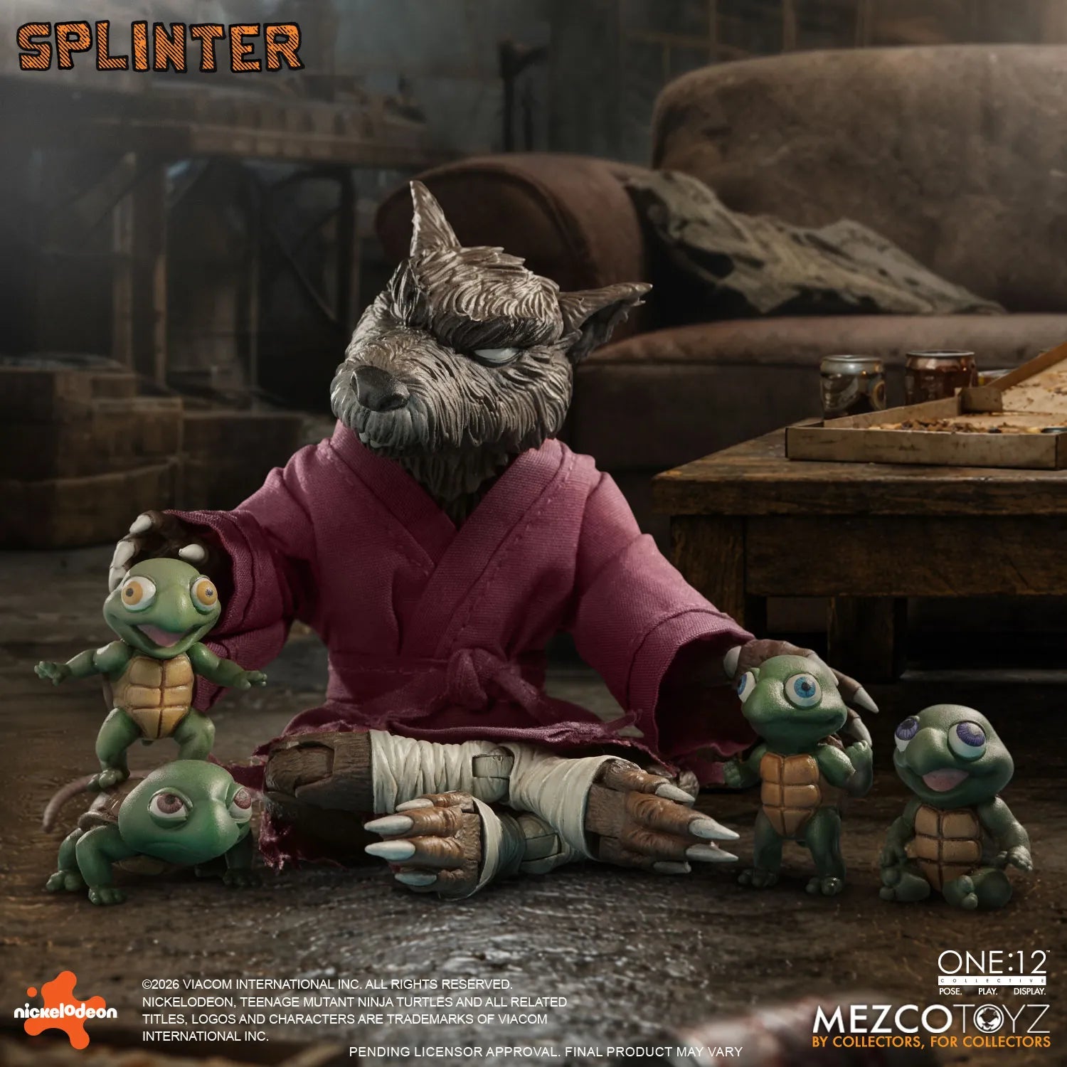 [PREORDINE] ONE:12 COLLECTIVE TMNT Splinter Action Figure - Mezco Toys