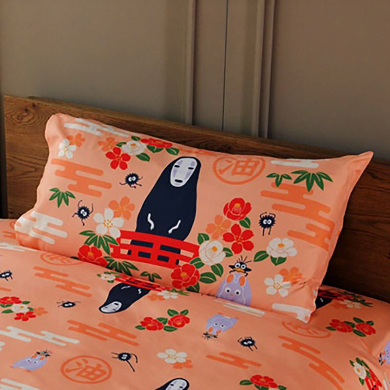 [PREORDINE] Federa Cuscino Spirited Away Senza Volto & Fiori - Studio Ghibli