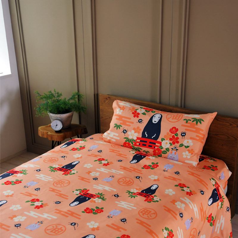 [PREORDINE] Set Lenzuola Spirited Away No Face & Fiori - Studio Ghibli