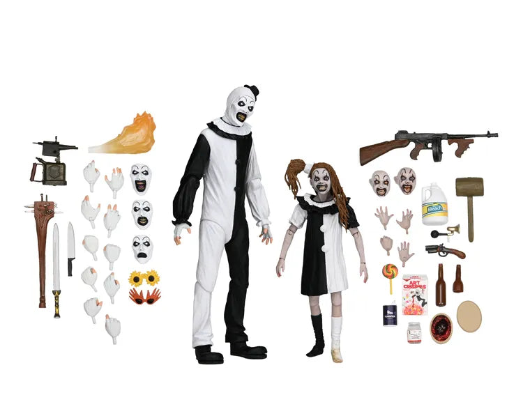 [PREORDINE] Terrifier 2: Art the Clown & Little Pale Girl Ultimate AF 2-Pack