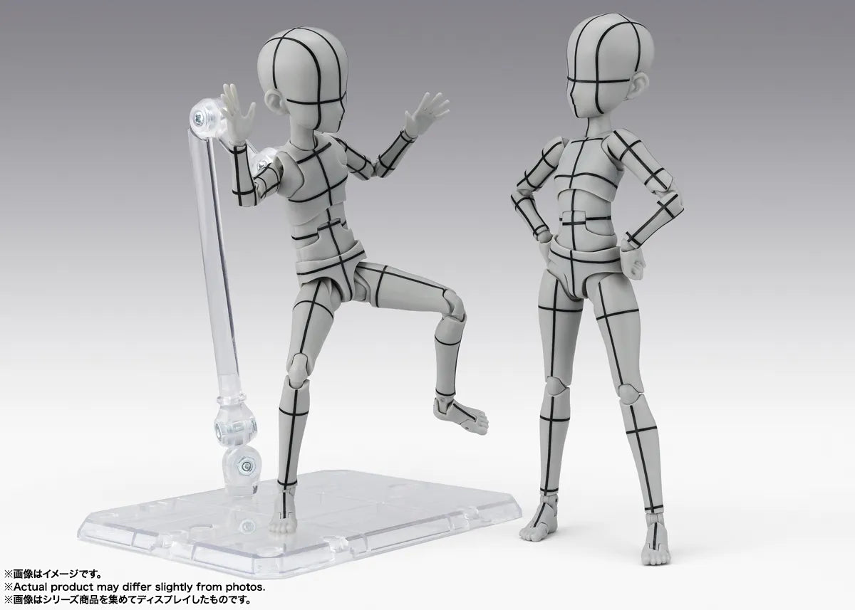 [PREORDINE] Body-kun Ken Sugimori Wireframe (Gray) S.H.Figuarts