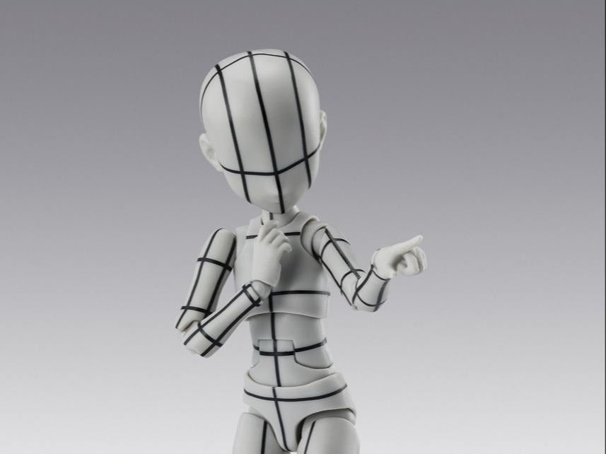 [PREORDINE] Body-chan Ken Sugimori Wireframe (Gray) S.H.Figuarts
